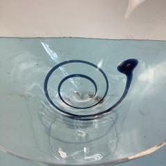 4 Hand Blown Martini Glasses 7.25” Tall China