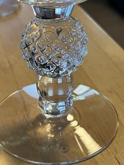 MORGANTOWN Cocktail, Champagne, Wine Glass; Faceted, Golf ball Stem Vintage