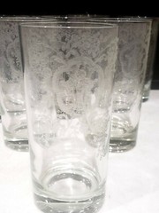 SET OF 10 – Glastonbury Lotus USA BRIDAL BOUQUET 5 5/8″ Soda Glasses Tumblers