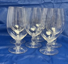 Set of 12 Rondelle (Plain Bowl, No Trim)by GORHAM CRYSTAL (Very Rare)