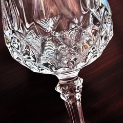 VTG 80s Set of 6 Cristal D’Arques Longchamp n3, 17,5cl Lead Crystal Wine Glasses