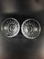 Set of 2 Vintage Waterford Cut Crystal 5″ Finger Bowls Dishes