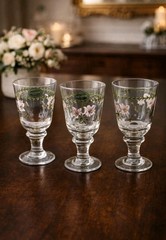 Portmeirion Botanic Garden, 15oz Wine Glass Set of 3 – Lily Azalea, Floral