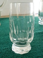 VILLEROY & BOCH ~ARABELLE~CRYSTAL~WATER SET~PITCHER~W 8 WATER~ HIGHBALL GLASSES