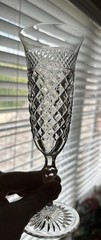 SET OF 6 JOSAIR PATRICIAN CATERINA CRYSTAL 8″ CHAMPAGNE FLUTES GLASSES GERMANY