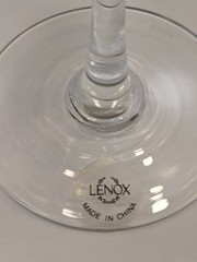 **NEW** Lenox Butterfly Meadow Blue Etched Balloon Wine Glass 9” tall (FJ)