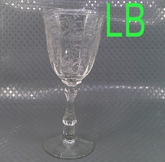 Vintage Fostoria Navarre Meadow Rose Wine Water Iced Tea Glass Stem Crystal