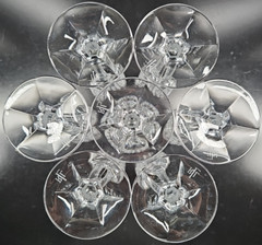 7 Ralph Lauren Cocktail Party Fluted Champagne Set Crystal Clear Stemware RL Lot