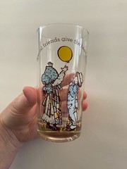Vintage Holly Hobbie Drinking Glasses Set of 6 1970s American Greetings Art Deco