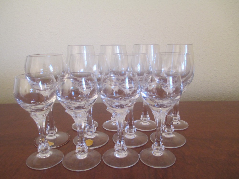 ECHT BLEIKRISTALL HANDGESCHLIFFEC, 12 Piece Stemware Set – 3 Distinct Pieces