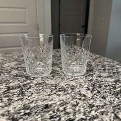 Waterford Lismore Double Old Fashioned Tumbler Whiskey Glasses Set Of 2
