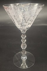 Vintage Cambridge Glass Co Diane Crystal Cocktail Goblet 3 Oz