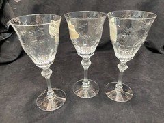 Tiffen/Franciscan Delys Optic wine glasses NEW (3)