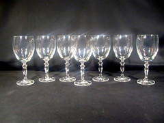 Bohemia Crystal-Crystalex Ingrid Andea Water Goblets Set of 7
