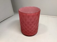 Antique Diamond Quilting Glass Company Unknown Phoenix Satin Tumbler circa 1890￼