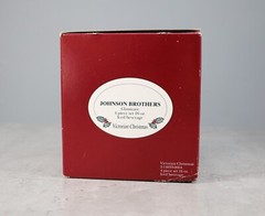 Vintage Victorian Christmas Glassware Johnson Brothers 4PC Drinkware 16oz Boxed