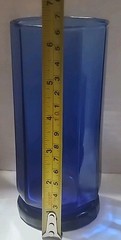 Vintage Anchor Hocking Essex Cobalt Blue Faceted Glass Tumbler 4 Tall 4 Short RV