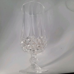 Water /Tea Footed Goblets. Longchamp Cristal D’Arques 5 Pc. Set.