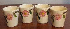 Franciscan DESERT ROSE Dinnerware 6 Oz Flat Earthenware JUICE TUMBLERS Set of 4