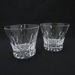 Baccarat Dahlia Tumbler Rock Glass Old Fashioned set of 2