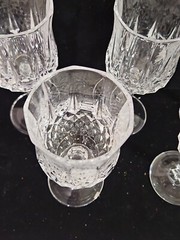 Vintage Longchamp Cristal D’Arques Crystal Wine Glass, Set of 5