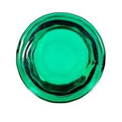 5ct Set VTG Anchor Hocking 16 oz Essex Green Paneled Flat Tumbler Glasses 6 3/8″