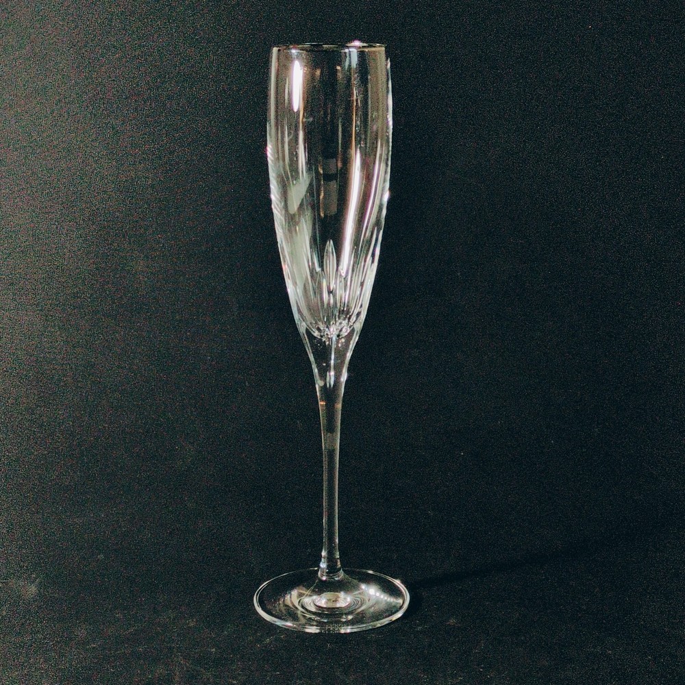LENOX FIRELIGHT PLATINUM CHAMPAGNE TOASTING FLUTE, Lead Crystal, 9 3/8″, 8oz