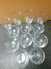 12 Pieces Of Vintage Lenox Stemware Solitaire Pattern
