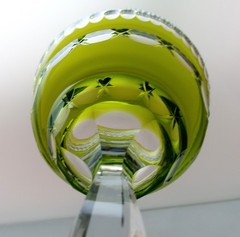 Val St Lambert cut to clear Color Changing American Brilliant Cut Glass ABP