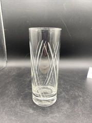12 Oz Glass Tumblers Etched Designs Heavy Glass