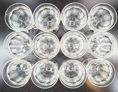 12 Noritake Provincial Clear Wine Glasses Set Vintage Elegant Panel Stemware Lot
