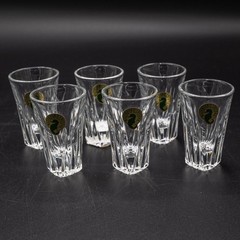 Waterford Crystal Clarion Shot Glasses 2 7/8″ Set of 6 Artist John Connolly BOX