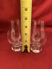 Pair Glencairn Crystal THE GLENCAIRN GLASS Whiskey Bourbon Glasses Monogram “A”