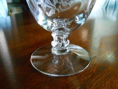Fostoria Vint Etched Iced Tea Buttercup FOSTORIA
