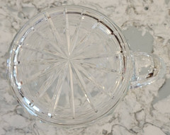 Vintage Iowa Precision Taunton Cut Crystal Beer Tankard Pint Glass Mug Poland