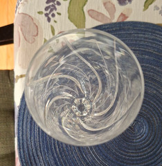 Mikasa English Garden Crystal Iced Tea Glass 8 1/2″ Swirl Cut Etched Stemware