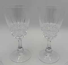 Vintage Cristal D’ Arques – Durand Pompadour Wine Glasses Set Of 6
