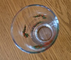 Twelve Days of Christmas Glass 10 oz. Tumbler 3rd Day Three French Hens