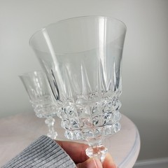 Vintage W.M. Dalton French Lead Crystal Goblets SET OF 8 in Original Boxes No 1
