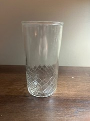Vintage 1940s Hazel Atlas Glass Company Drinking Glass