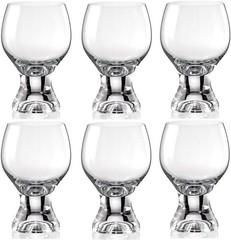 Bohemia Crystal «Gina» Short-stem Flutes/Aperitif Glasses Set of 6