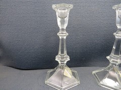 Lenox Crystal LC31 Pattern Set of 2 Candlesticks 8″