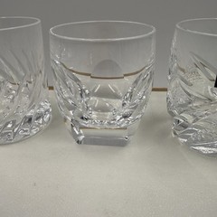 Vintage Hoya Crystal Shot Glasses, Made In Japan, Set Of 6, Boxed Unused
