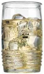 Glass Tumbler Drinking Glasses Set of 4 – Genuine Artisan-Made Vintage Italia…