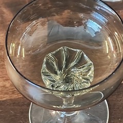 VTG Sasaki Coronation Smoke Twisted-Stem Cordial Sherbet Glasses Set Of 4 1970s