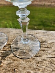 DESIREE BY SCHOTT-ZWIESEL CUT CRYSTAL WINE GLASSES SET OF 2 6.25″