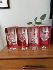 Baccarat Capri Wine Glass Set Of 4 Brand New In Box, 3 Sealed 1 Opened & Unused