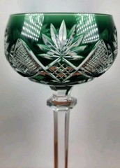 Val Saint Lambert Berncastel Cut To Clear Crystal Wine Hock Glass Superb Cond