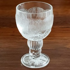 Pioni (Peony) 3 shot Glasses Oiva Toikka Nuutjärvi littalia Finland~1970s