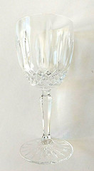 Old Dublin by Mikasa Clear Crystal Heavy Wine Glasses, 6 1/2″ Height, Set of 3